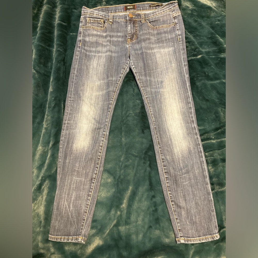 BDG Mid Rise Cigarette Ankle Skinny Jean Retro Vintage Style Denim